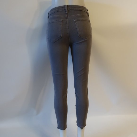 NWT Womens L'Agence Gris Gray Margot High Rise Skinny Jeans 28 * - Picture 9 of 10